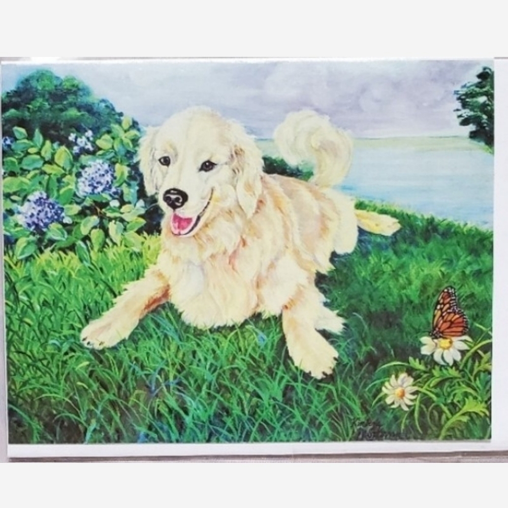 2 Puppy Greeting Cards - Picture 2 of 5